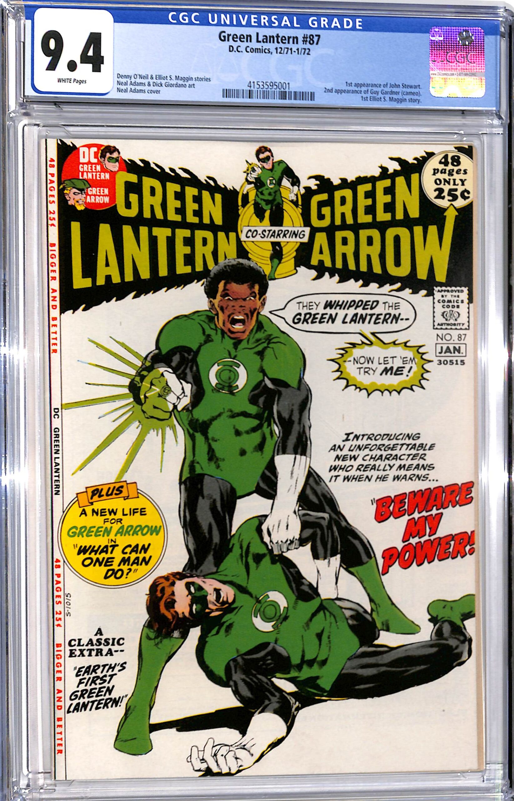 Green Lantern #  87 CGC 9.4